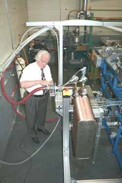 CVMR®‘s Director of Process Engineering testing a Prototype 
