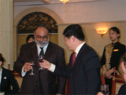 Dinner with the Governor of Jiangxi Province, China